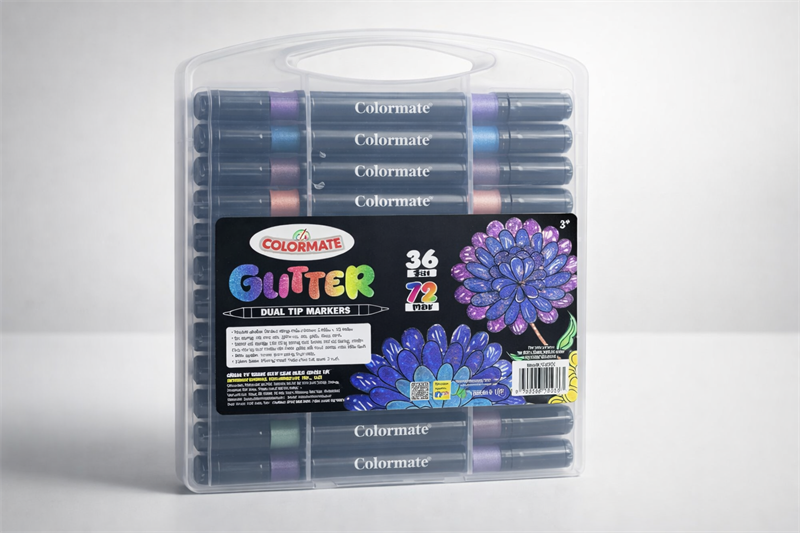  36 Bút lông 2 đầu Glitter Acrylic 