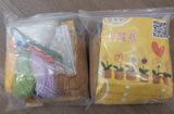  Bộ Diy Đan Len Chậu Hoa Nhỏ Màu Tím 