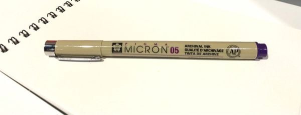  Bút kim vẽ kỹ thuật Pigma Micron 05 Màu Tím 