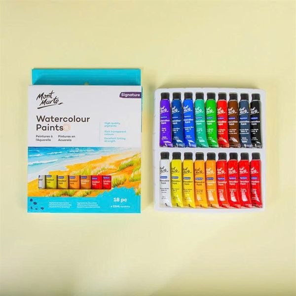  MM Watercolour Paint Set 18pc x 12ml (NEW) 