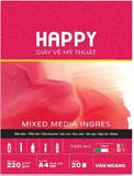  Sổ Happy Ingres 220gsm A4 Gáy Keo 20 tờ 