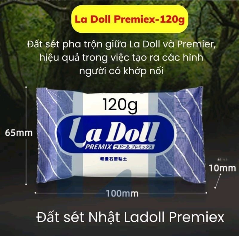  Đất sét La Doll Premix 120g 