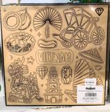  Khung Tranh Nhựa Canvas In Hình 12x12 inch 