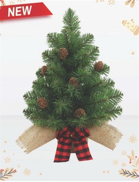  Cây thông Noel 38cm gắn trái thông M20 