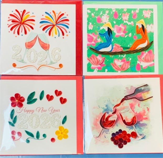  Thiệp Giấy Xoắn 