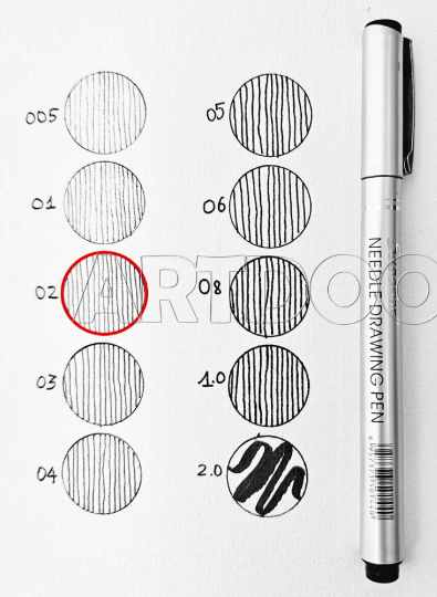  Line pen size 0.3mm 