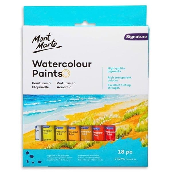  MM Watercolour Paint Set 18pc x 12ml (NEW) 