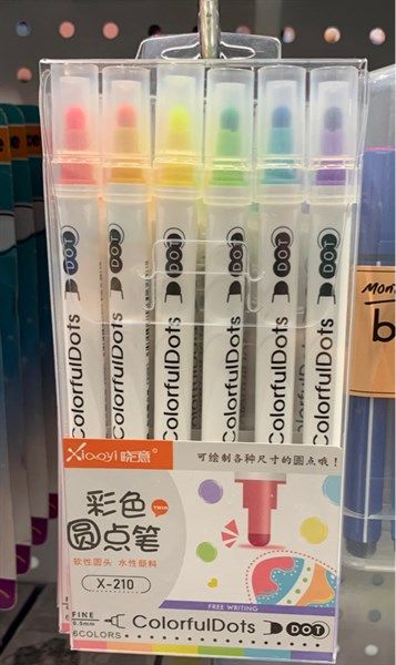  Bộ 6pc bút dot marker 