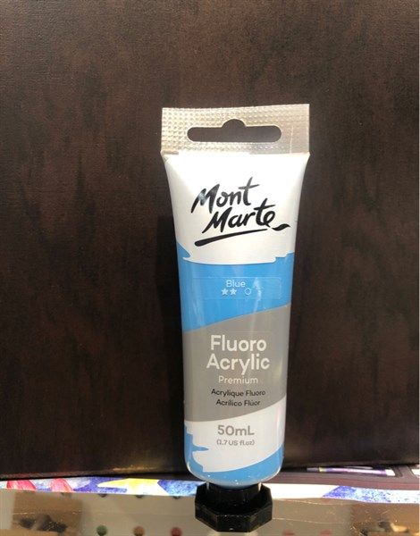  MM Fluoro Acrylic Paint 50ml - Blue 