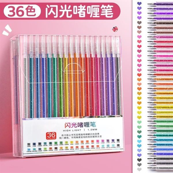  Bộ Bút Gel Ánh Kim 36 