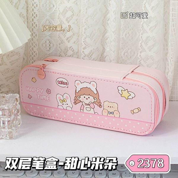  Hộp Bút 2 Ngăn Dễ Thương 