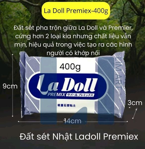  Đất sét La Doll Premix 400g 