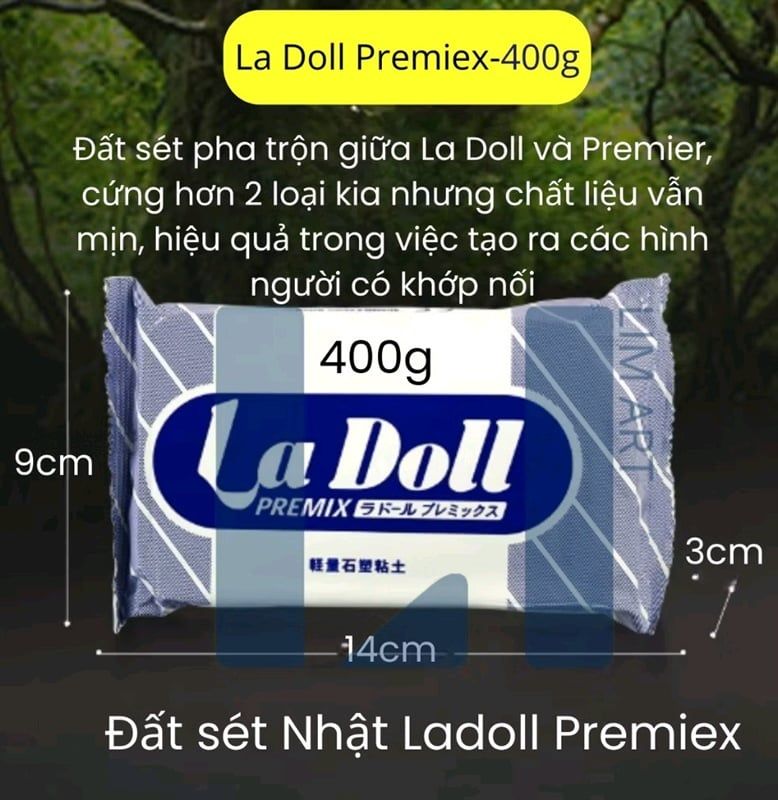  Đất sét La Doll Premix 400g 
