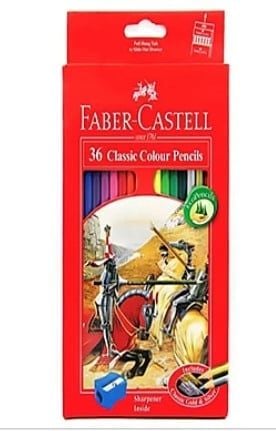  Chì Màu Classic Knight - 36 Màu Dài + Chuốt 