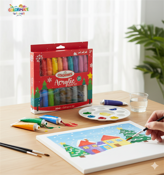  20 tuýp màu vẽ Acrylic 20ml 