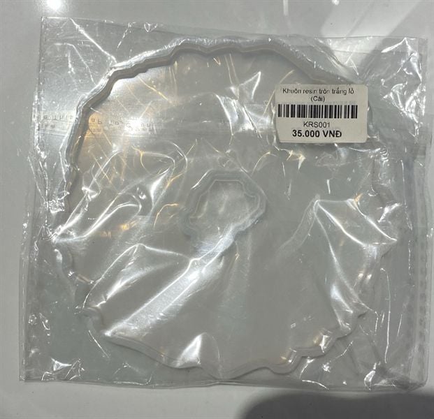  Khuôn resin tròn trắng lỗ 