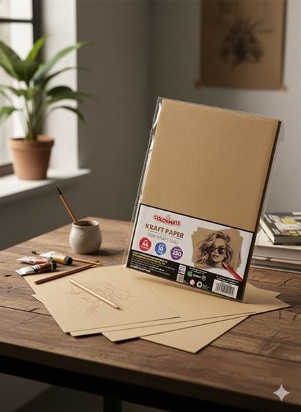  Giấy Kraft nâu A4 - 250gsm 