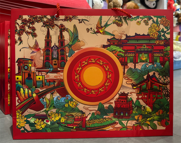  Hộp quà chữ nhật hồng lạc khay điều 