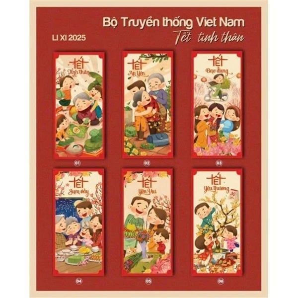  Set 12 bao lì xì cao cấp 