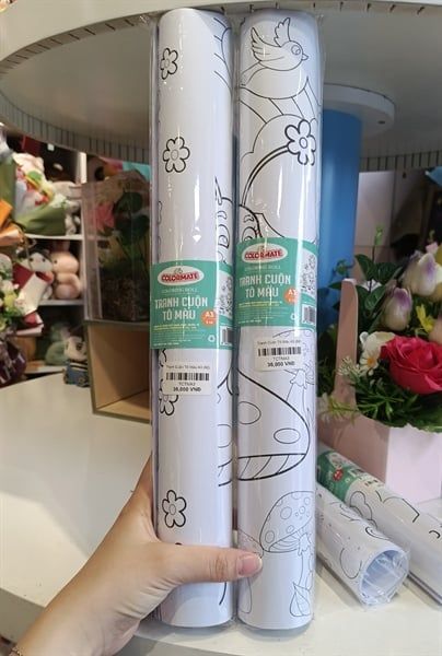  Tranh Cuộn Tô Màu A3 