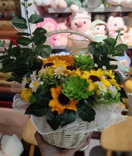  Giỏ hoa hướng dương 