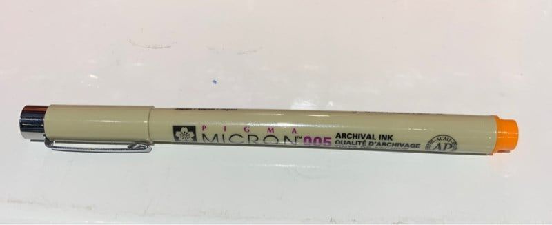  Bút kim vẽ kỹ thuật Pigma Micron 005 Màu Cam 