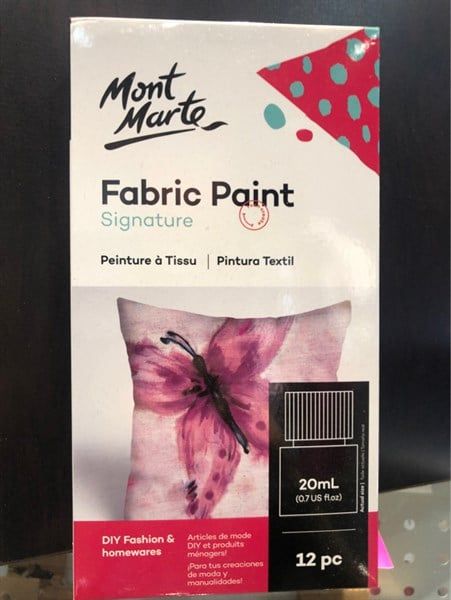  MM Fabric Paint Set 12pc x 20ml 