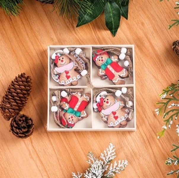  Set gỗ trang trí noel mẫu 02 