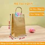  Túi giấy Kraft 15x8x23 