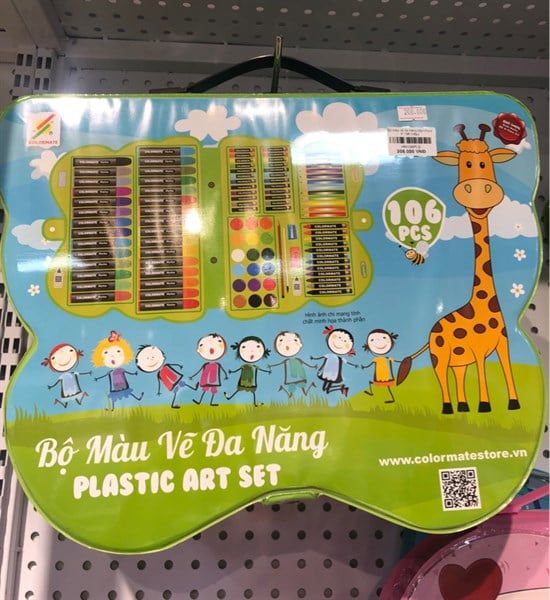  Bộ màu vẽ đa năng hộp nhựa P 106 