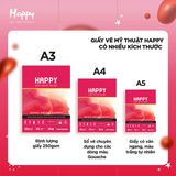 Sổ Happy Ingres 220gsm A4 Gáy Keo 20 tờ 