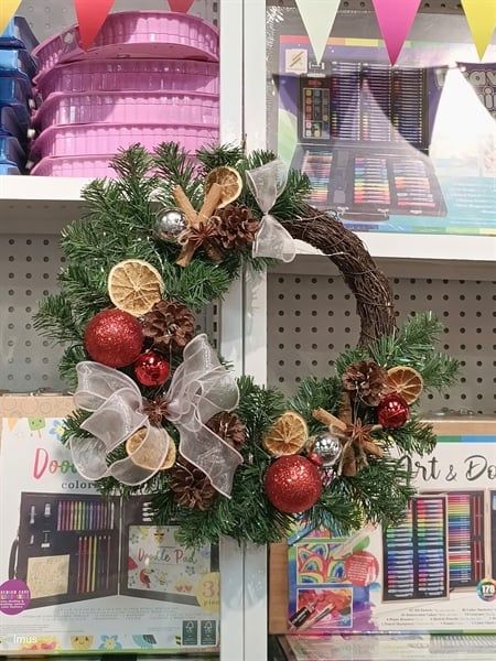  Vòng nguyệt quế trang trí 35cm M129 