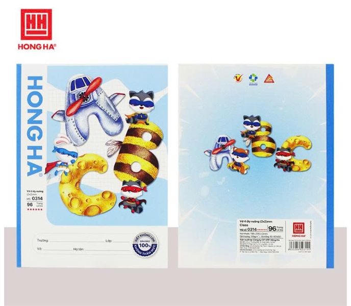  Vở 4 ô ly, 96 trang 