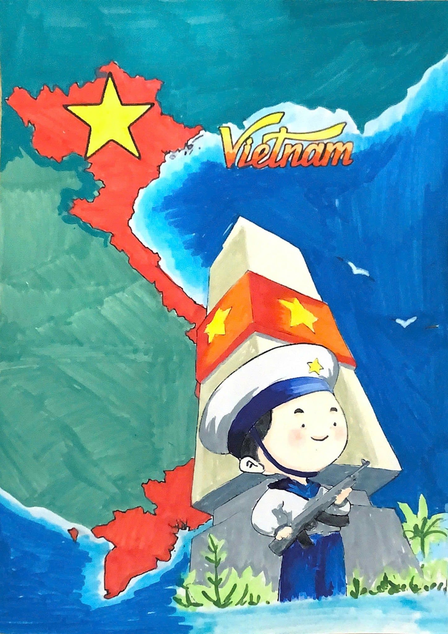  Khung Tranh Canvas Tô Màu A4-Colormate 