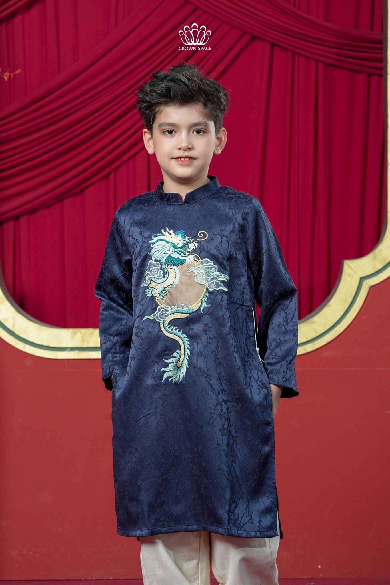  Áo Dài Bé Trai Cách Tân 