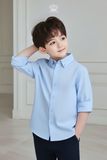  Áo Sơ Mi Bé Trai Thiết Kế Trơn Basic Thanh Lịch Crown Space CKBL52514019 