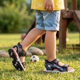  Sandal Thể Thao Bé Trai Chống Trượt, Bền Bỉ, Đen Cá Tính | Crown Space CRUK586.BK 