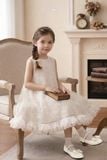  Váy Bé Gái Tulle Thêu Họa Tiết Lấp Lánh Phối Gấu Bèo Bồng Bềnh – Crown Space CKGS3860503 