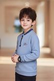  Áo Bé Trai Thiết Kế Cổ Phối Viền Sang Trọng, Năng Động Crown Space CKBL51514015 