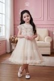  Váy Bé Gái Công Chúa Đính Kim Sa Crown Space – Váy Dự Tiệc Sang Trọng CKGS3860201 