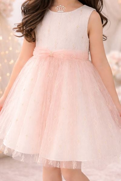  Váy công chúa bé gái cao cấp Crown Space – Thiết kế xòe kim tuyến sang trọng CKGS3860105 