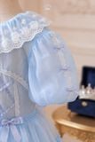  Váy Công Chúa Lolita Xanh Pastel Xếp Tầng Phối Ren Ngọt Ngào | Crown Space CKGS3860809.BL 