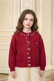  Áo Len Cardigan Bé Gái Đính Ngọc Trai Sang Trọng | Crown Space CKGL6451903 