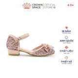  Giày Búp Bê Cao Gót Cho Bé Gái Lấp Lánh, Thanh Lịch, Êm Ái | Crown Space CRUK3154 