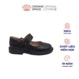  [Pre-order]Giày Đi Học School Shoes Bé Gái Da Lì Đính Nơ Xinh Xắn, Tăng Chiều Cao 2.5cm | Crown Space CRUK3083 