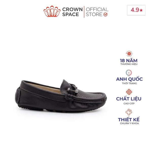  Giày Lười Loafer Bé Trai Vặn Thừng, Phong Cách Anh Quốc | Crown Space CRUK453 