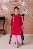  Áo Dài Nhung The Bé Gái Màu Hồng Tinh Tế, Sang Trọng, Dịu Dàng | Crown Space CKGL9942201/CKGL9942202 