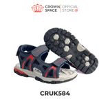  Sandal Thể Thao Bé Trai Chống Trượt, Bền Bỉ, Xanh Navy Cá Tính | Crown Space CRUK584.NV 