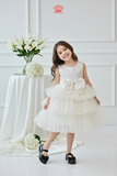  Váy Công Chúa Bé Gái Cao Cấp Gắn Nơ Xoè Tầng | Crown Space CKGS38514010 