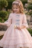  Váy Công Chúa Lolita Gấm Nhăn Phối Nơ Thanh Lịch | Crown Space CKGS3860811.P 